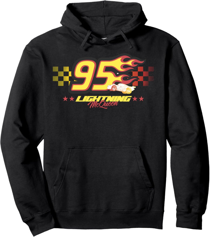 Disney Pixar Cars Lightning McQueen 95 Flame Pullover Hoodie