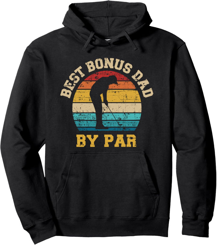 Bester Bonus Papa Golfer vintage retro Pullover Hoodie