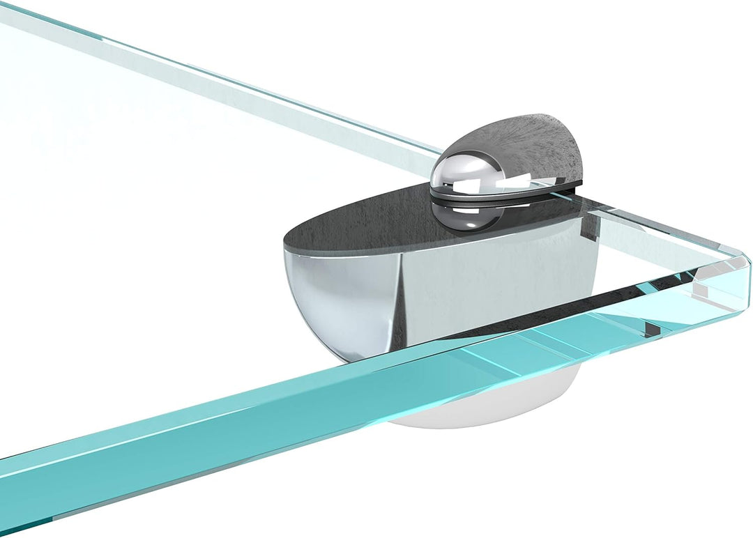 bijon Glasregal Glasablage Wandregal Glas Bad-Regal Glas Badezimmer Regal Badablage Ablageregal - 8m