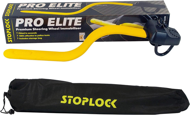 Stoplock Pro Elite Steering Wheel Lock Wegfahrsperren schwarz /, Pro Elite