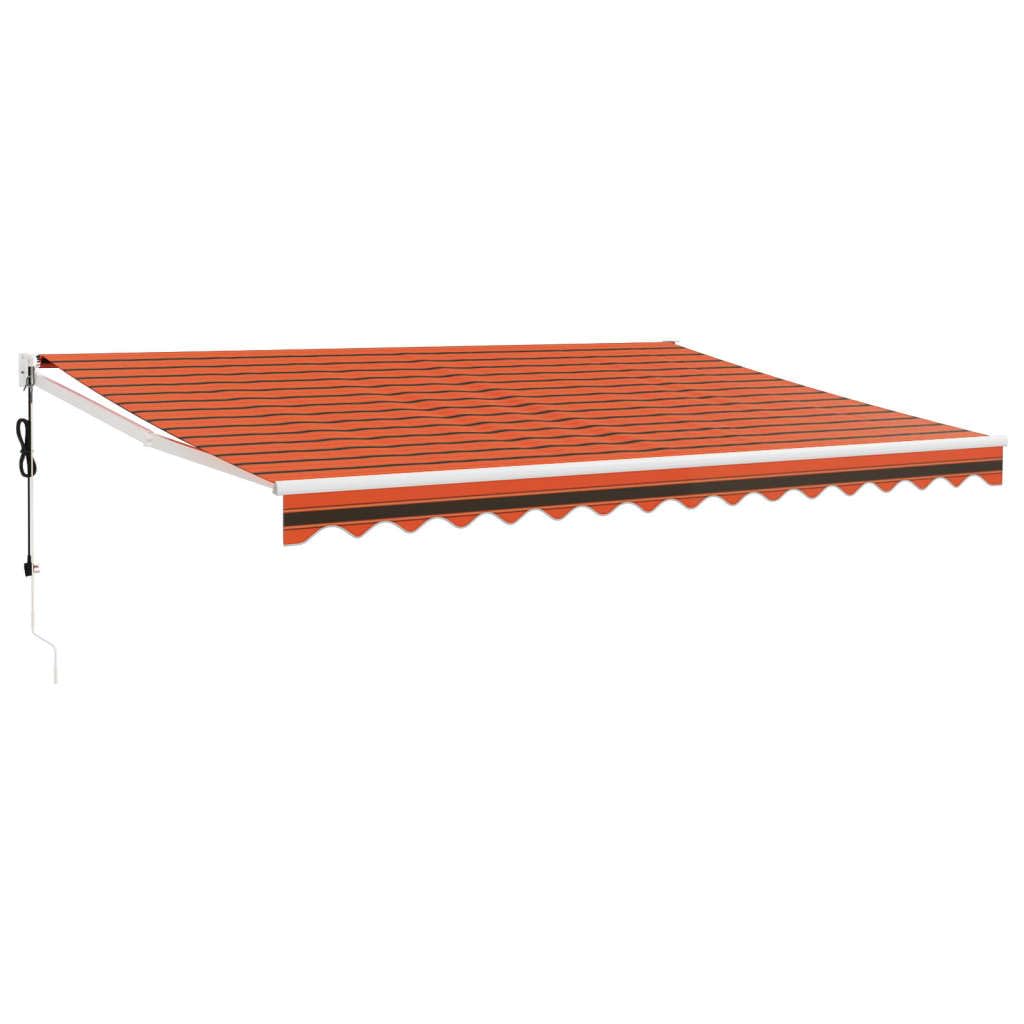 vidaXL Markise, Sonnenmarkise mit Kurbel Automatisch, Gelenkarmmarkise für Terrasse Balkon, Sonnensc
