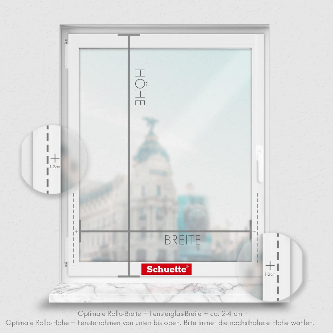 Schuette® Rollo ohne Bohren & mit Bohren 2in1 ● Tag & Nacht Doppelrollo Kollektion: Dark Cocoa (Brau