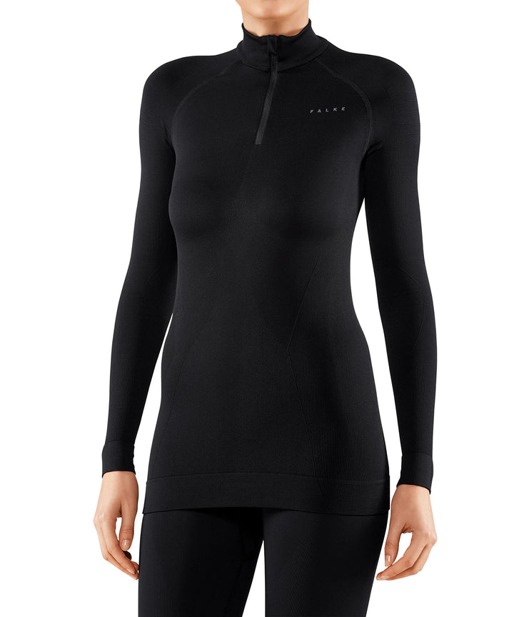 FALKE Damen Maximum Warm High Zip Neck Funktionsshirt Langarm kalte bis sehr kalte Temperaturen Funk