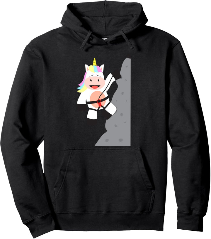 Lustiges Einhorn Bouldern Kletterwand Hoodie Pullover Hoodie