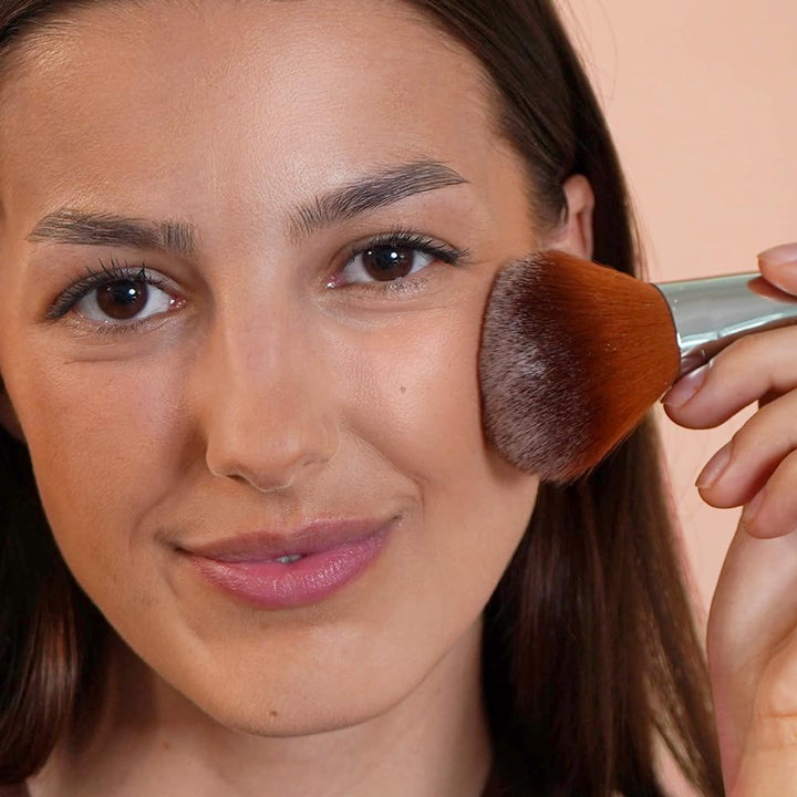 JUNGLÜCK Transparent Puder Gesicht – mattiert &amp; fixiert Make-up Rose, Rose