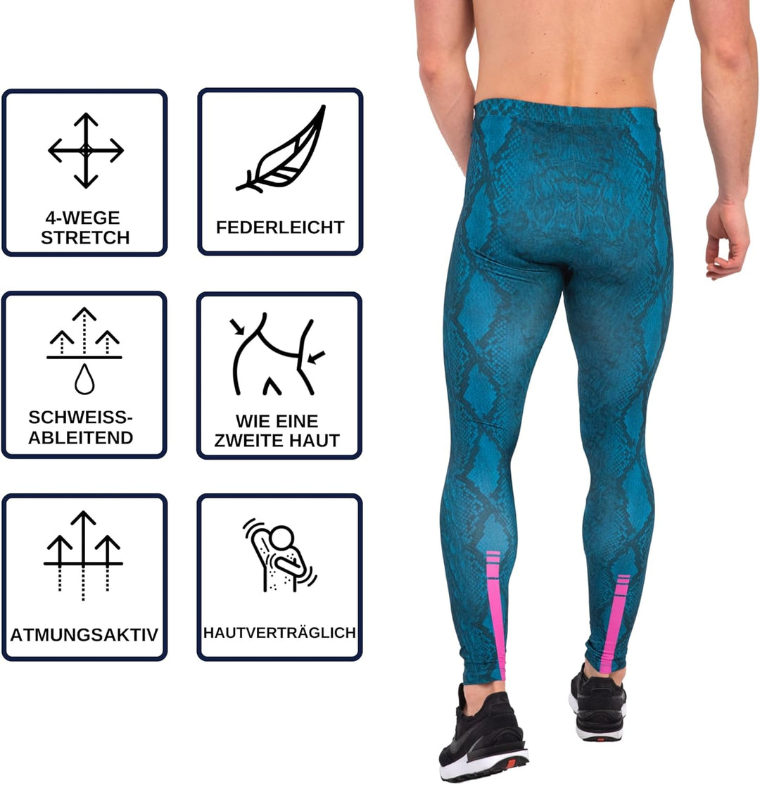 Kapow Meggings Herren Leg Leggings XXL Cobra Slash, XXL Cobra Slash