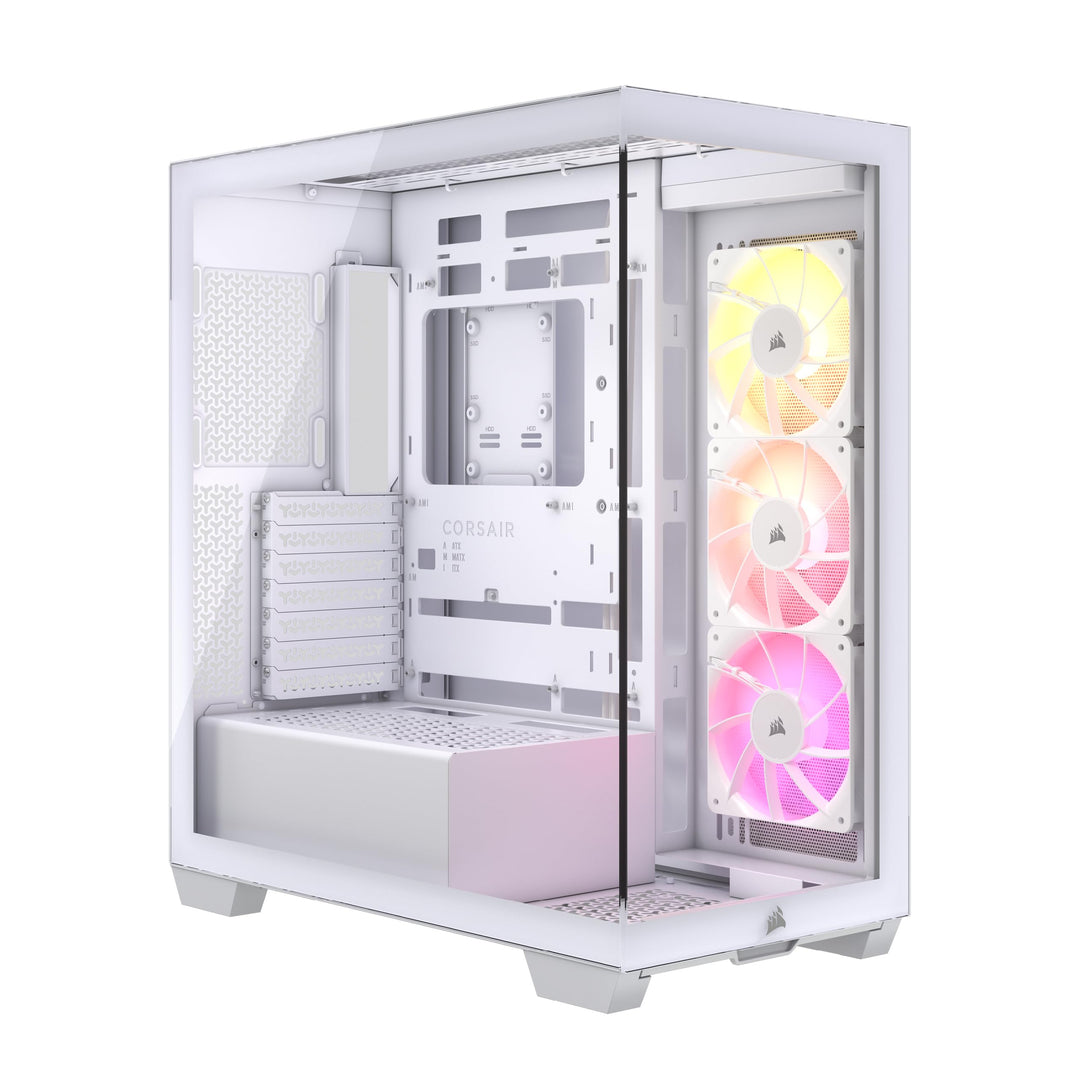 CORSAIR 3500X ARGB Mid-Tower ATX PC-Gehäuse - Gehärtetes Panorama-Glas - Umgekehrte Verbindung Mothe