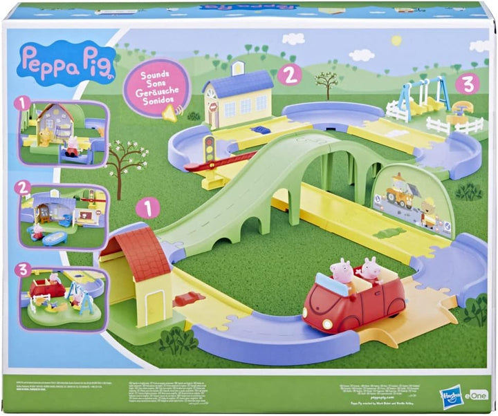 Play-Doh F48225S1 Peppas Town Set Peppa Wutz Vorschule Spielset, Mehrfarbig