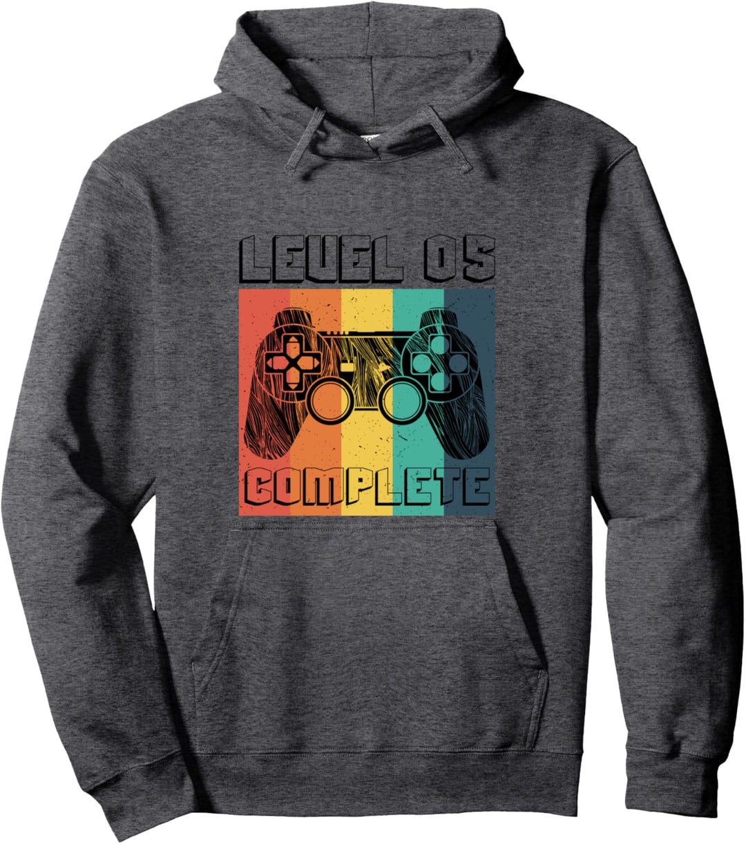 Level Complete Game Controller 5 Geburtstag Geschenk Gamer Pullover Hoodie