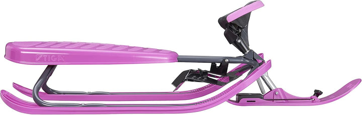STIGA Schlitten Snowracer Rennrodel Curve Lenkschlitten für Kinder ab 7 Jahre -