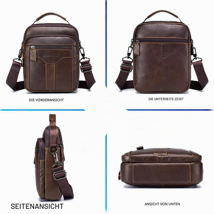 Herren Schultertaschen business Freizeit Henkeltaschen echtleder vintage Handtaschen Einheitsgrösse