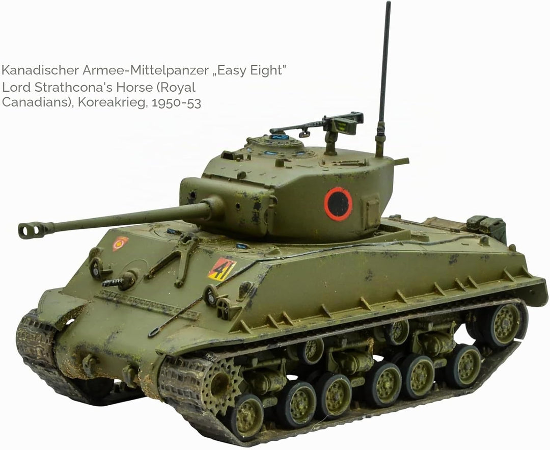 Warlord Games M4A3E8 Sherman Easy Eight – 1:56 / 28 mm Kunststoff-Modelltank für Bolt Action, sehr d