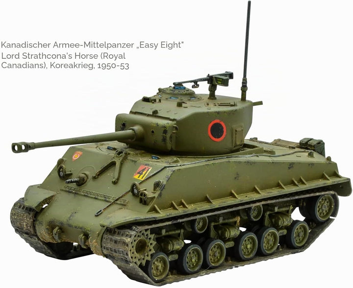 Warlord Games M4A3E8 Sherman Easy Eight – 1:56 / 28 mm Kunststoff-Modelltank für Bolt Action, sehr d