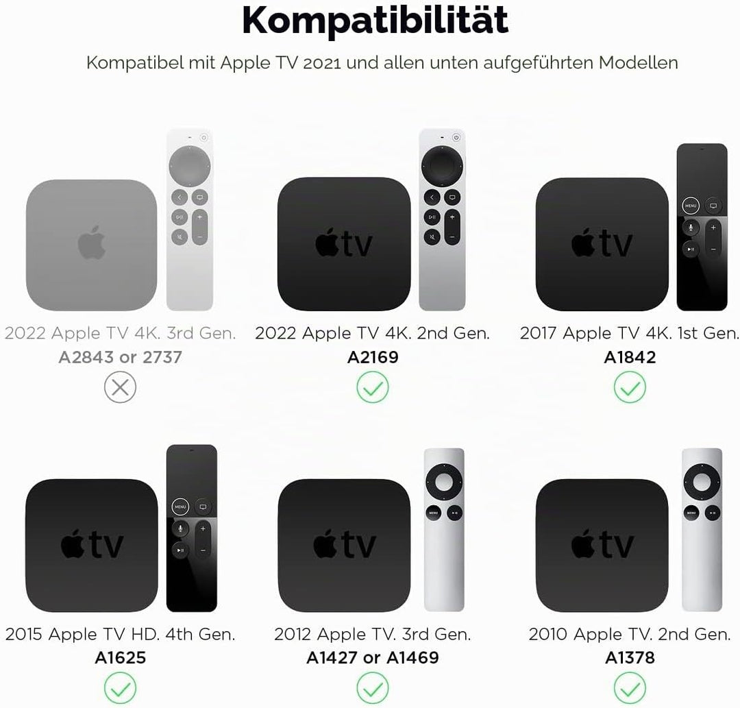 elago T4 Case Hülle Kompatibel mit Apple TV 4K und Kompatibel mit Apple TV HD – Kompatibel mit Allen