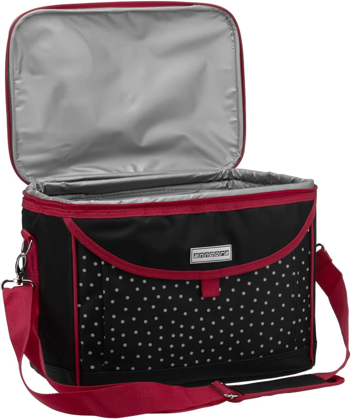 anndora Picknick Kühltasche 22 Liter - Kühltasche mit integriertem Becherhalter - inkl. 2 anndora Kü