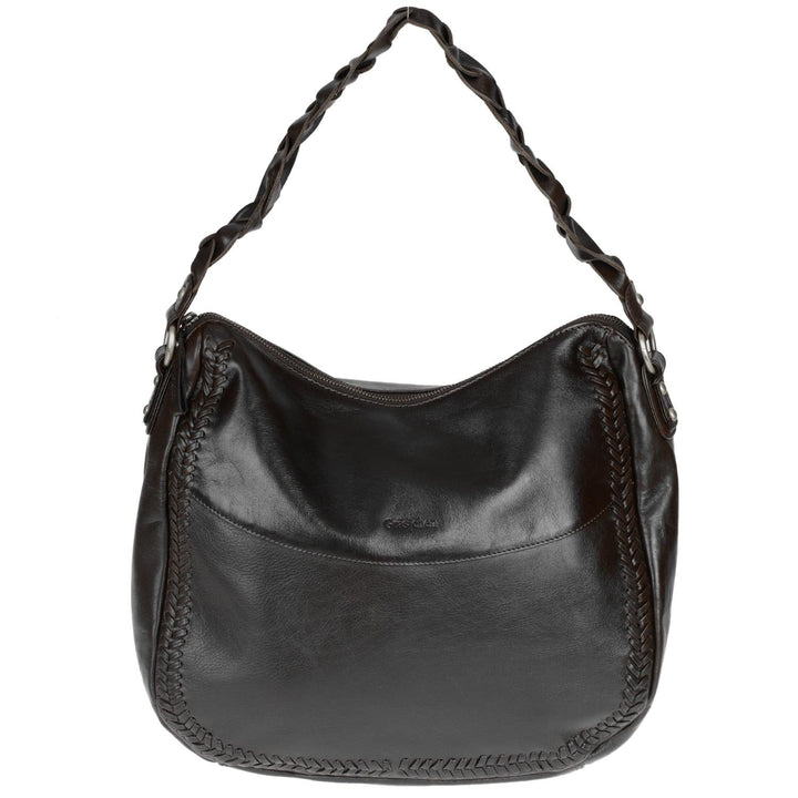 Gräs|chen Fräulein Schultertasche Leder 38 cm