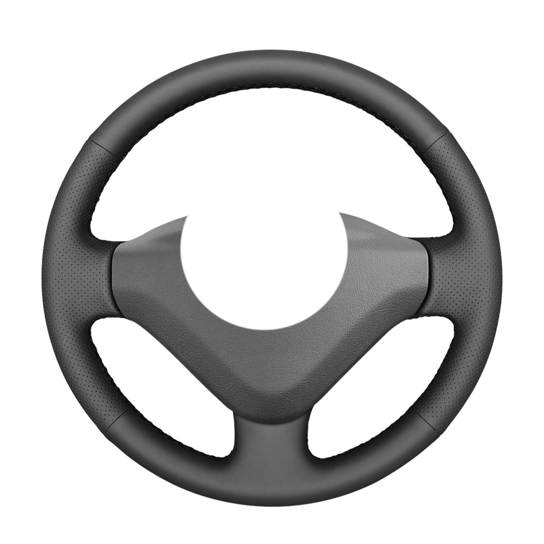 MEWANT Genähte Auto-Lenkradabdeckung für Peugeot 206 (206+/206 Plus) 2009-2012/207/207 CC/207 SW Exp