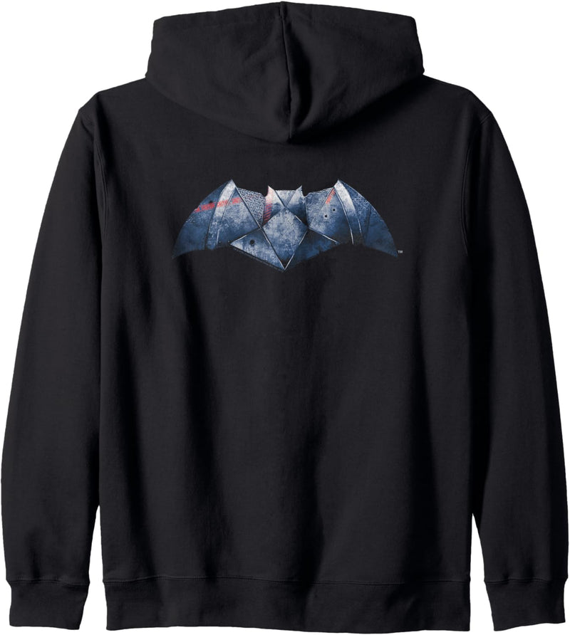 Batman v Superman Plated Bat Logo Kapuzenjacke