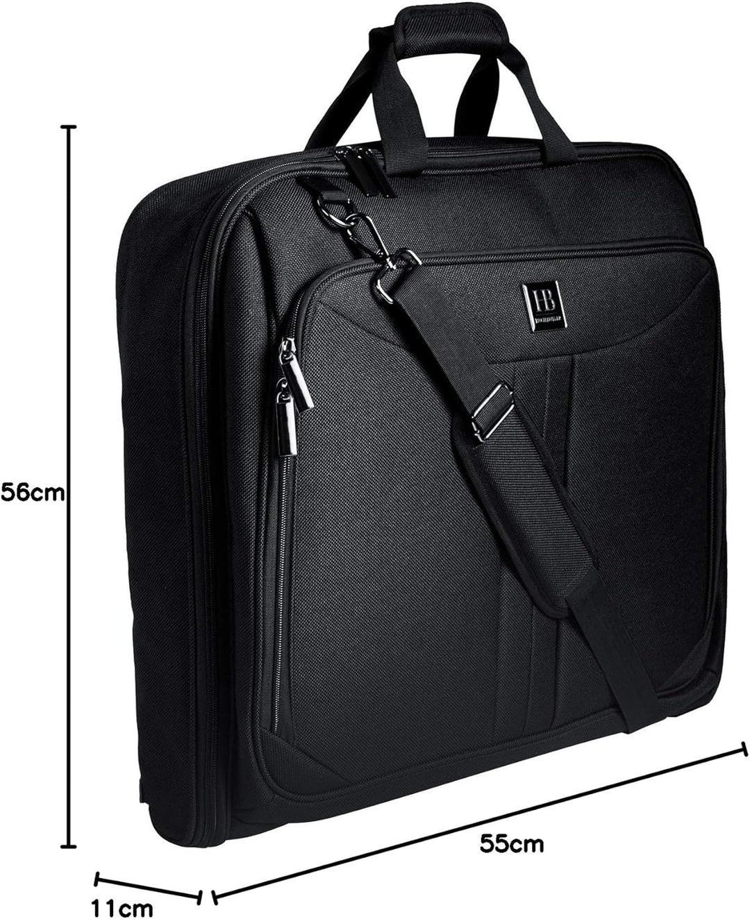 Reise Kleidersack, Anzughülle für 3 Anzüge, Anzugtasche für Herren mit Stärkster Haken, grosser Reis