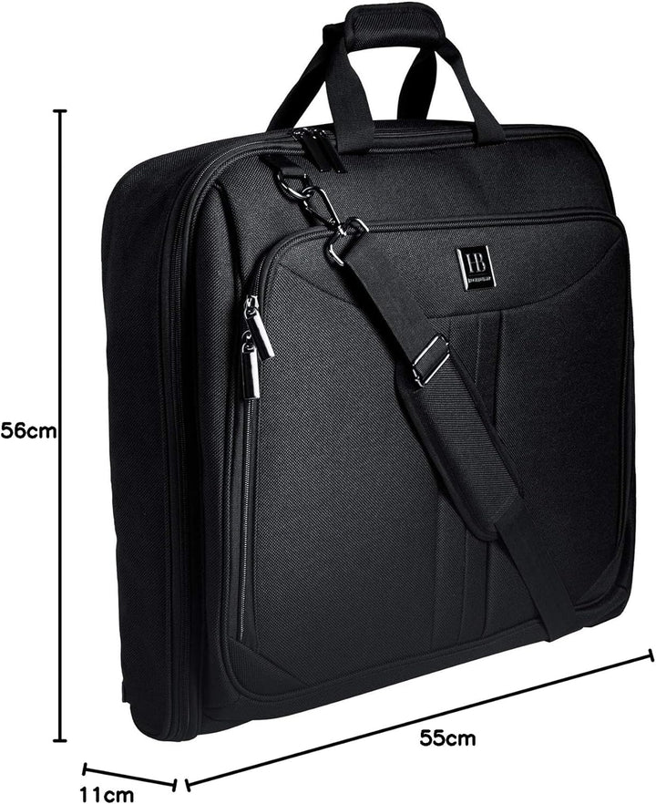 Reise Kleidersack, Anzughülle für 3 Anzüge, Anzugtasche für Herren mit Stärkster Haken, grosser Reis