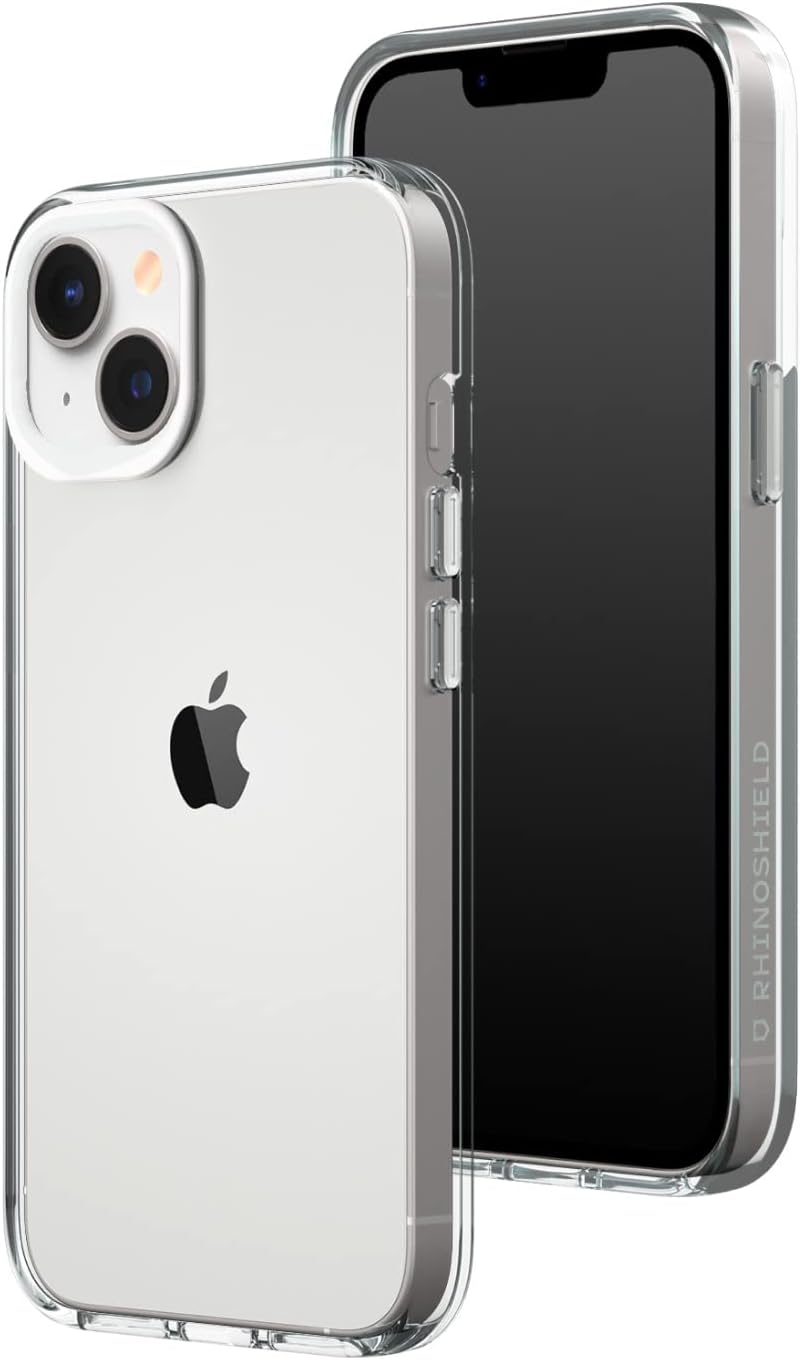 RhinoShield Crystal Clear Case kompatibel mit [iPhone 14/13] | Fortschrittliche Vergilbungsresistenz