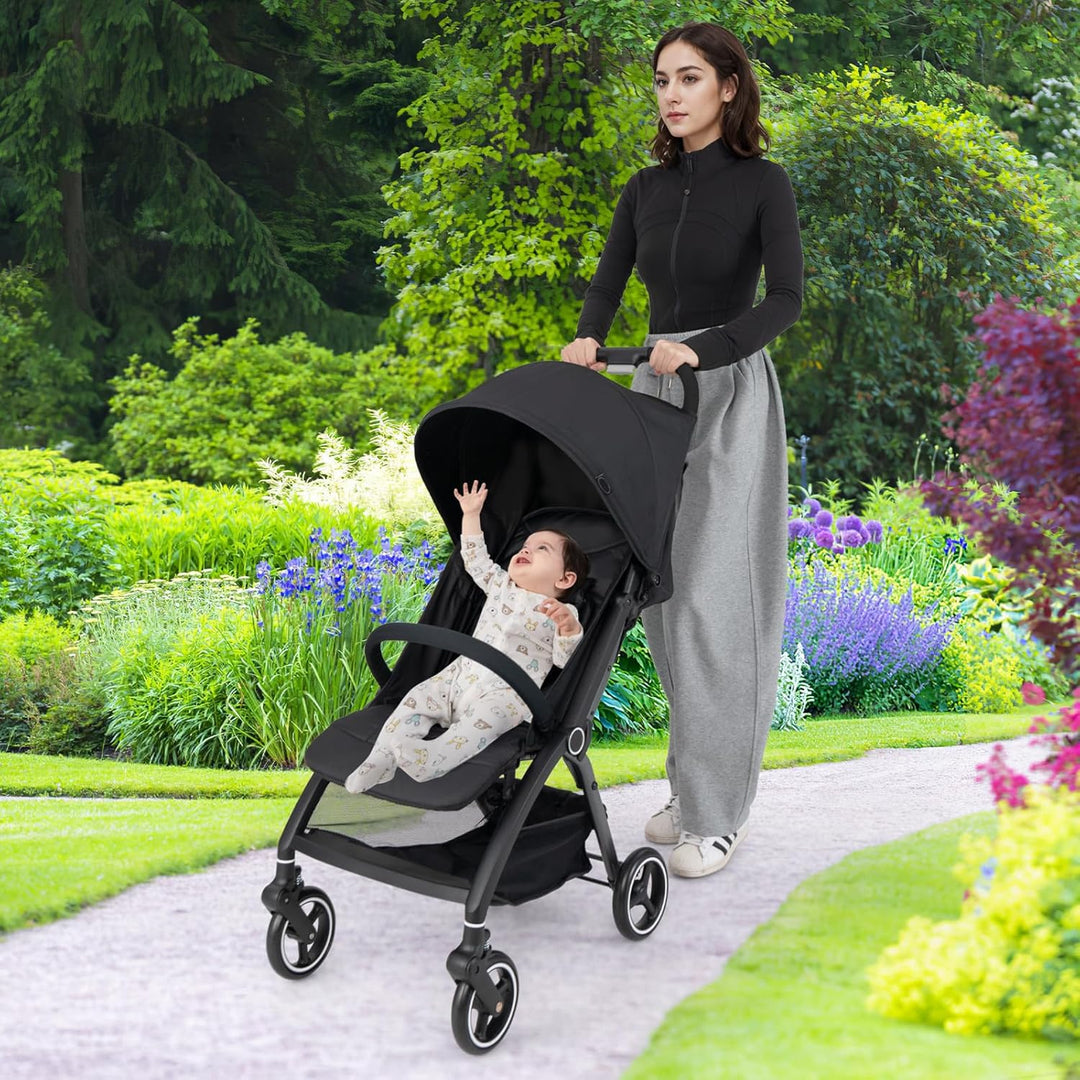 DREAMADE Kinderwagen, Buggy faltbar & tragbar mit verstellbarer Rückenlehne, Reisebuggy mit EVA-Räde
