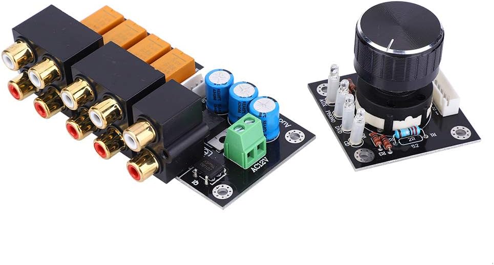 Oumefar Audio Selector Audiosignal-Auswahlkarte 4-Wege-Audioeingang Umschalten der Eingangsplatine A