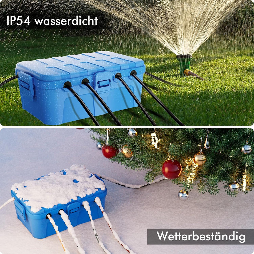 RESTMO Extra Grosse Kabelbox Wasserdicht, IP54 Outdoor Kabel Safe Box (32 x 22 x 13 cm), Wetterfeste