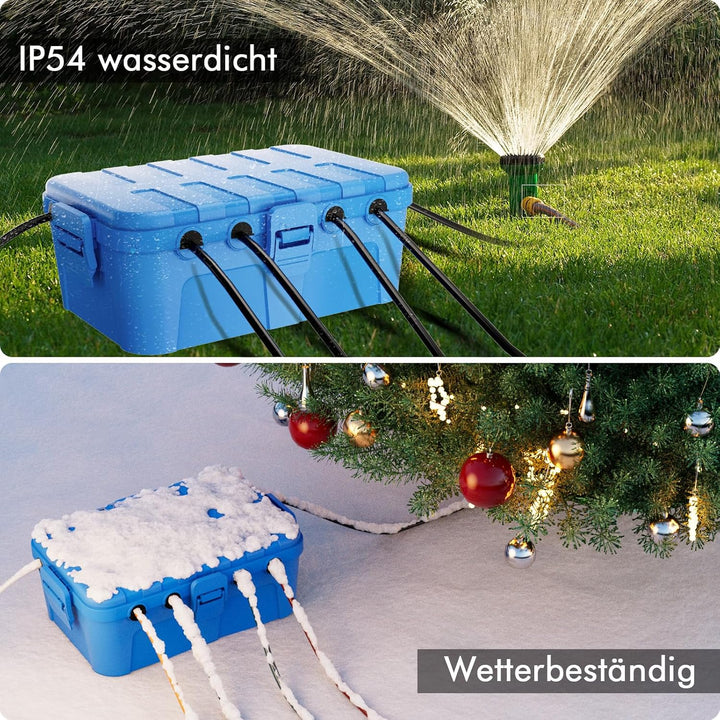 RESTMO Extra Grosse Kabelbox Wasserdicht, IP54 Outdoor Kabel Safe Box (32 x 22 x 13 cm), Wetterfeste