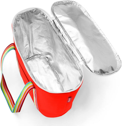 reisenthel thermoshopper pop Strawberry – Kühltasche für den Einkauf oder das Picknick mit 2 Trageri