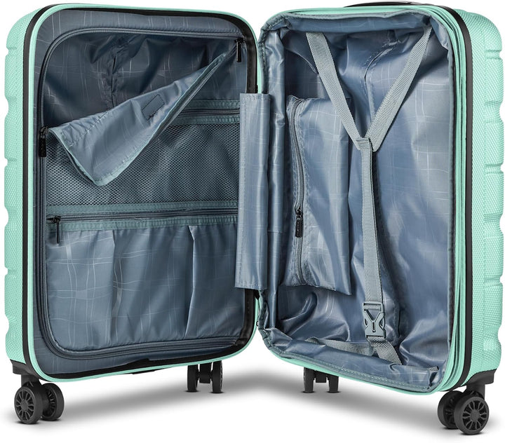 Franky Munich 4.0 Handgepäck Koffer | Hartschalen Trolley mit 4 Rollen, TSA-Zahlenschloss, Arretierb