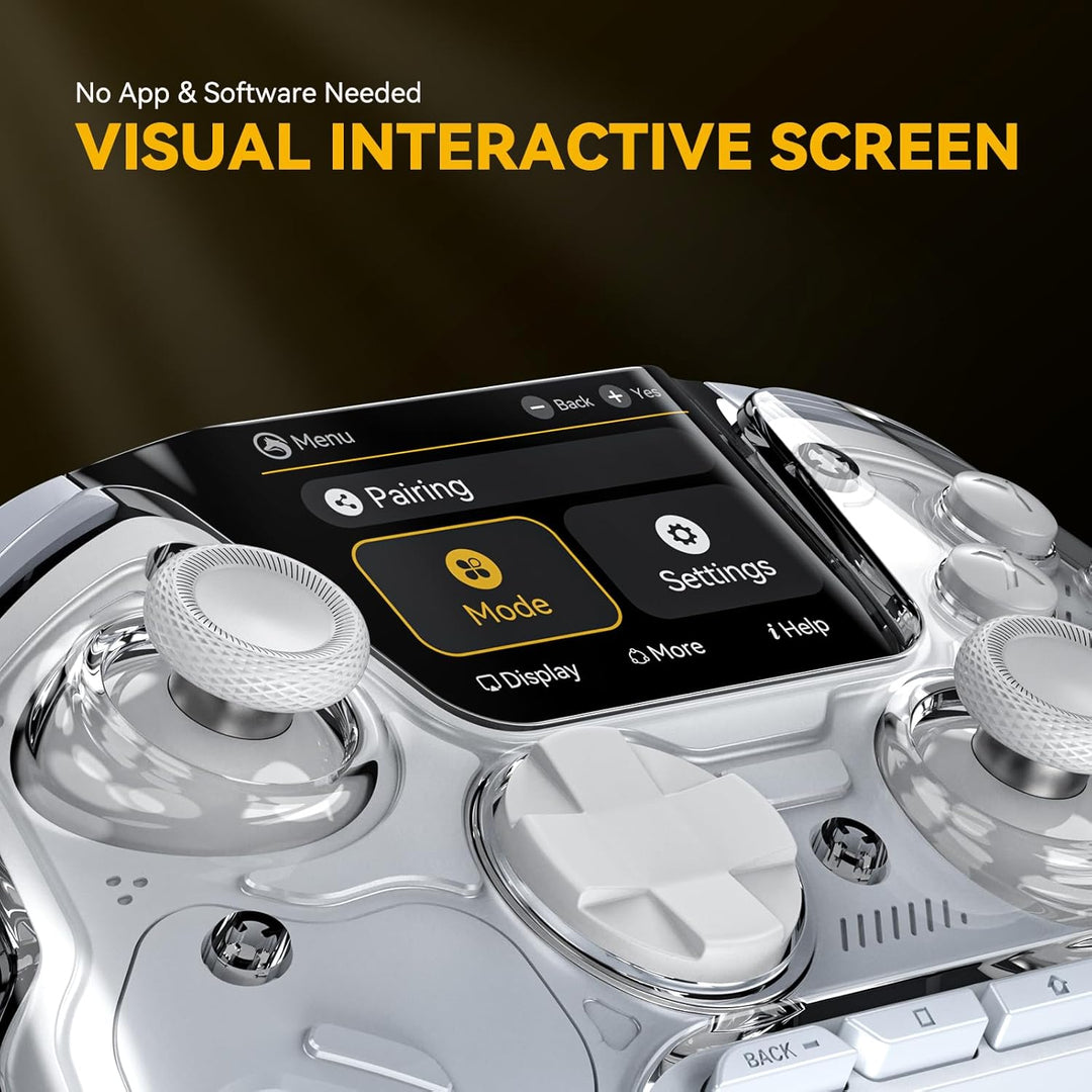 ManbaOne Interactive Screen Wireless Gaming Controller für PC/Switch/Switch 2/iOS/Android,Hall-Effek