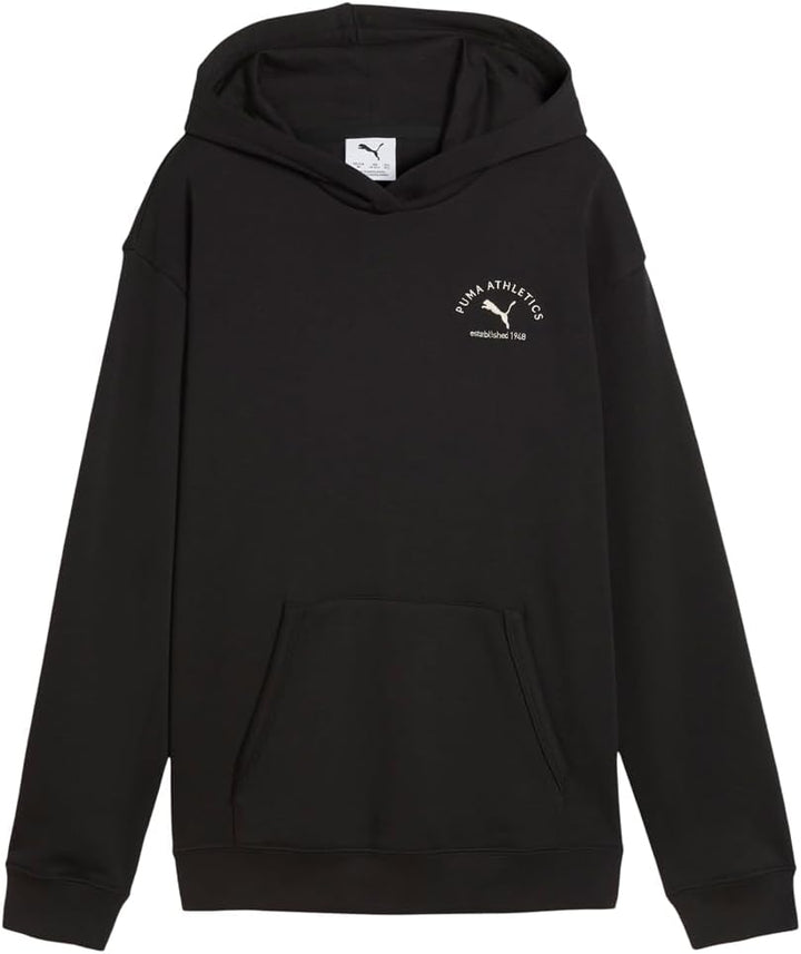 PUMA Mädchen Class Relaxed Hoodie Tr G Sweatshirt (1er Pack) 176 Puma Schwarz, 176 Puma Schwarz