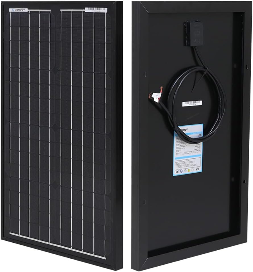 Renogy 30 W Solarmodul Mono 12 V (Schlankes Design) Solarpanel, Solarzelle, Photovoltaikmodul für Au