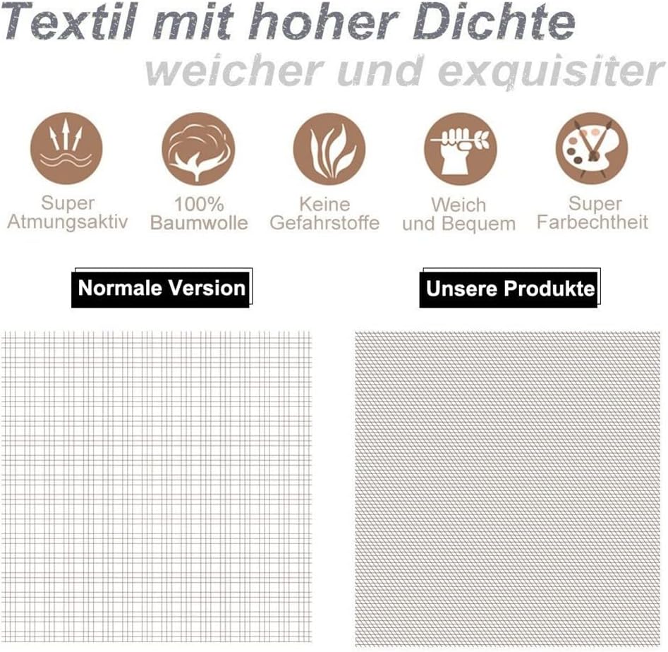 KEAYOO Baby Bettwäsche 100x135 Weiss mit Buntstiftzeichnung Süsses Tier und Bäume 100% Baumwolle mit