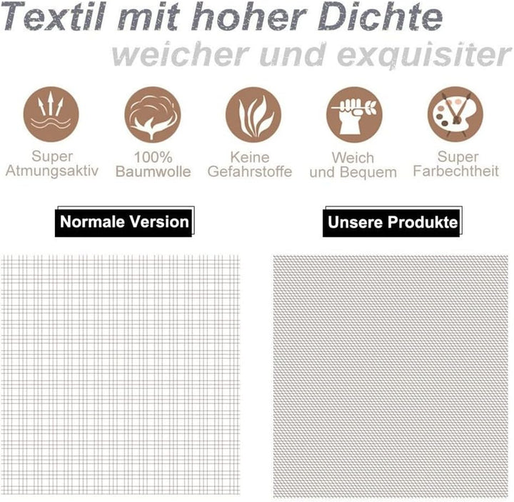 KEAYOO Baby Bettwäsche 100x135 Weiss mit Buntstiftzeichnung Süsses Tier und Bäume 100% Baumwolle mit