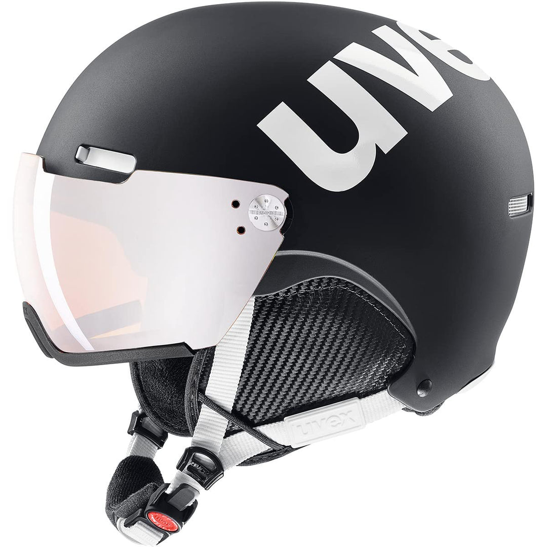 uvex hlmt 500 visor - Skihelm für Damen und Herren - mit Visier - individuelle Grössenanpassung - bl