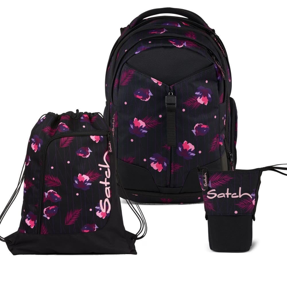 Satch Match Pencil Slider Light Edition Schulrucksack Set 3tlg. inkl. Sportbeutel Mystic Nights, Mys
