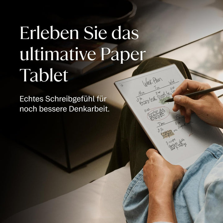 reMarkable Papier Pro Bundle – Folio Case aus Mosaic Weave | 11,8 Zoll Farbdisplay und Leselicht | m