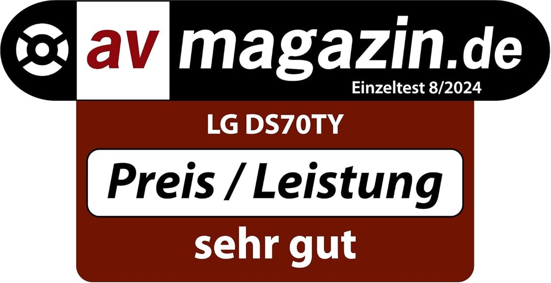 LG DS70TY 3.1.1 Dolby Atmos Soundbar (400W) mit kabellosem Subwoofer (eARC, HDMI, Optisch, Bluetooth