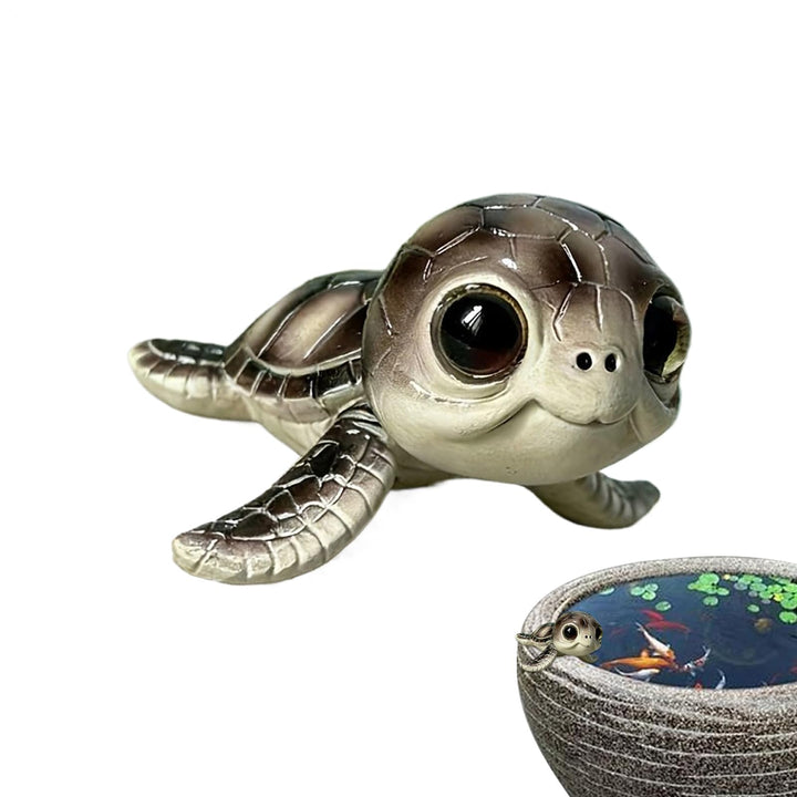 Schildkröten-Miniatur, Sammlerfigur, Dekoration, Mini-Gartenskulptur, Schildkrötentier, für Mutterta