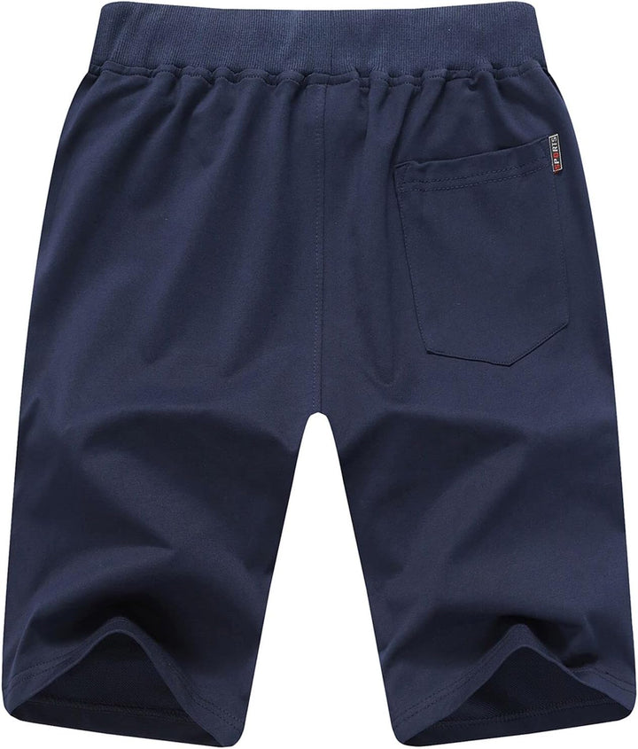 JustSun Sport Shorts kurze hosen Herren Baumwolle Mit ReissverschlussTaschen S Armeegrün 05, S Armee