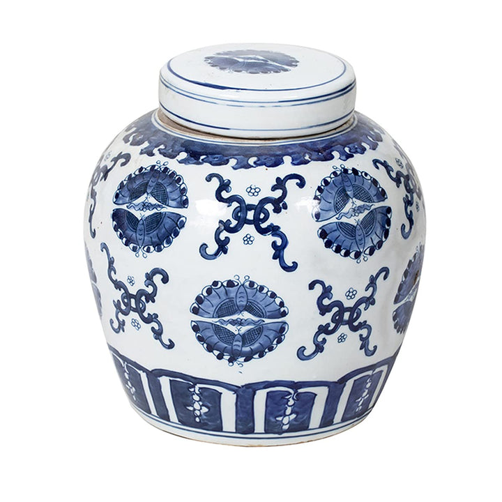 Chinesische Porzellan Deckelvase 27cm hoch Ø 26cm