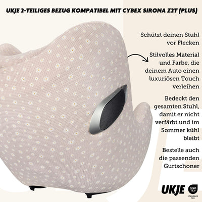 Ukje Bezug | Kompatibel mit Cybex Sirona z i-size | Viele Farben & Muster | Dickes, Atmungsaktives B