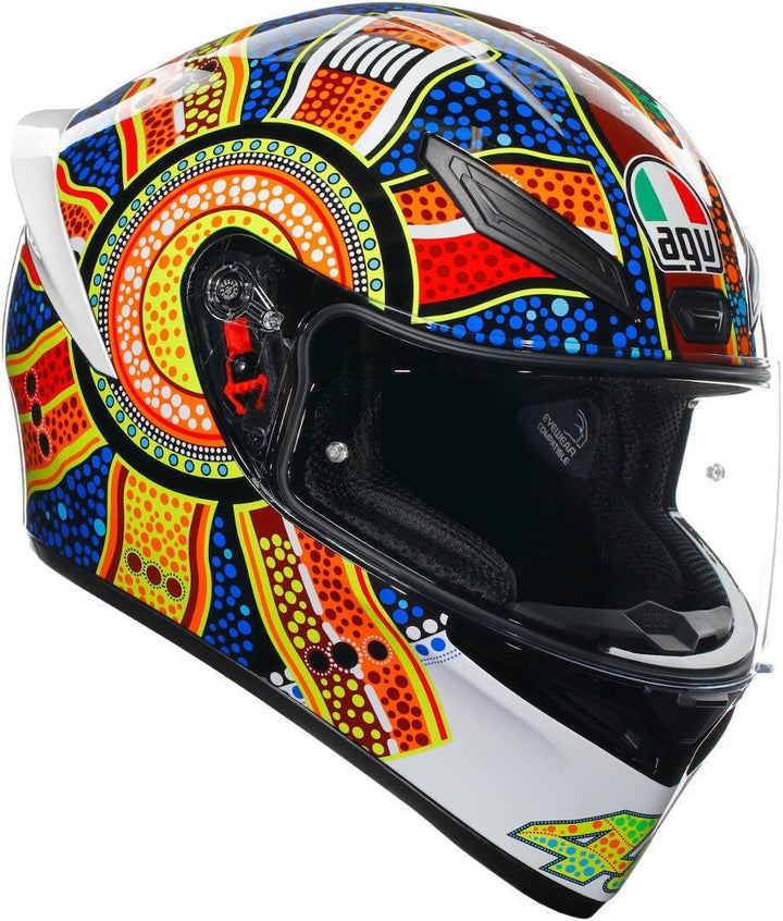 AGV K1 S Dreamtime Integralhelm (weiss/blau/rot/gelb) XS (53), XS (53)