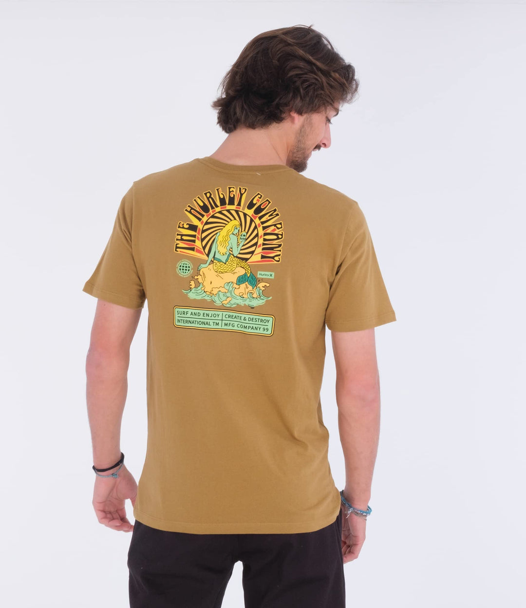 Hurley Herren Evd Wash Reflection Tee Ss T-Shirt L Goldene Doodle, L Goldene Doodle