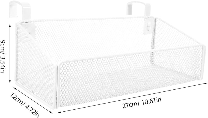 PRETYZOOM HäNgender Aufbewahrungskorb Aus Metall 27X12X9Cm Mit 10 Haken FüR Bett Organizer Zum Einhä