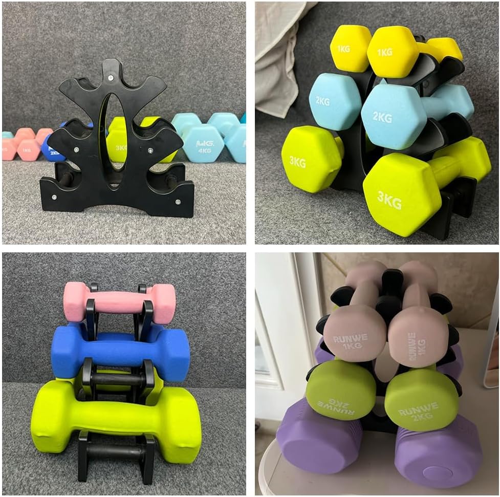 23x22,5x8,5cm Hantelständer, 3 Stufiger Hantel Gewichts Ständer Krafttraining Hantel Aufbewahrungsha