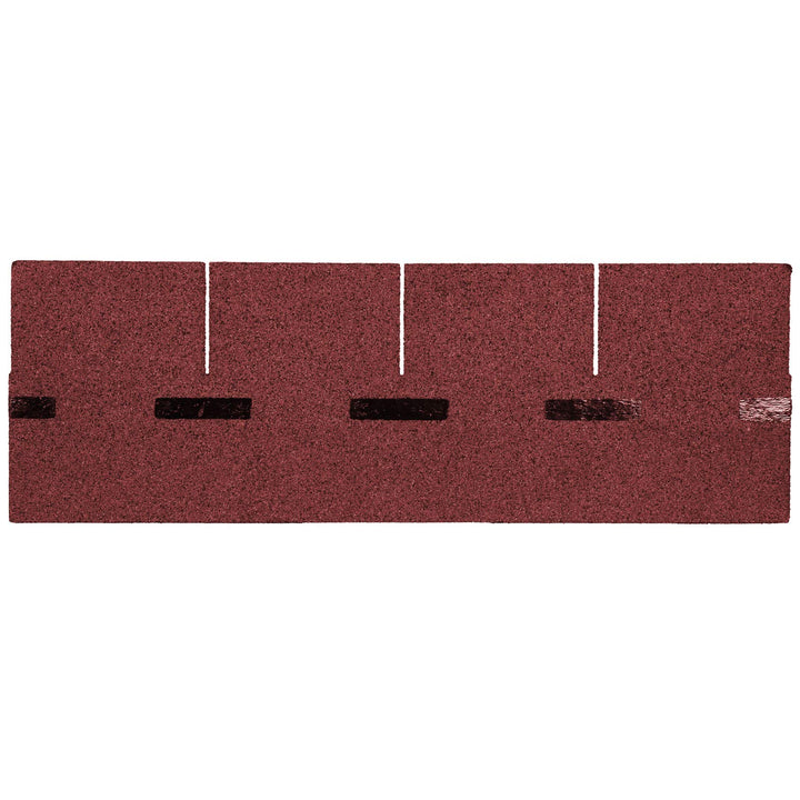 BITUWELL Bitumenschindeln Rechteck Rot Deckfläche 1,99 m