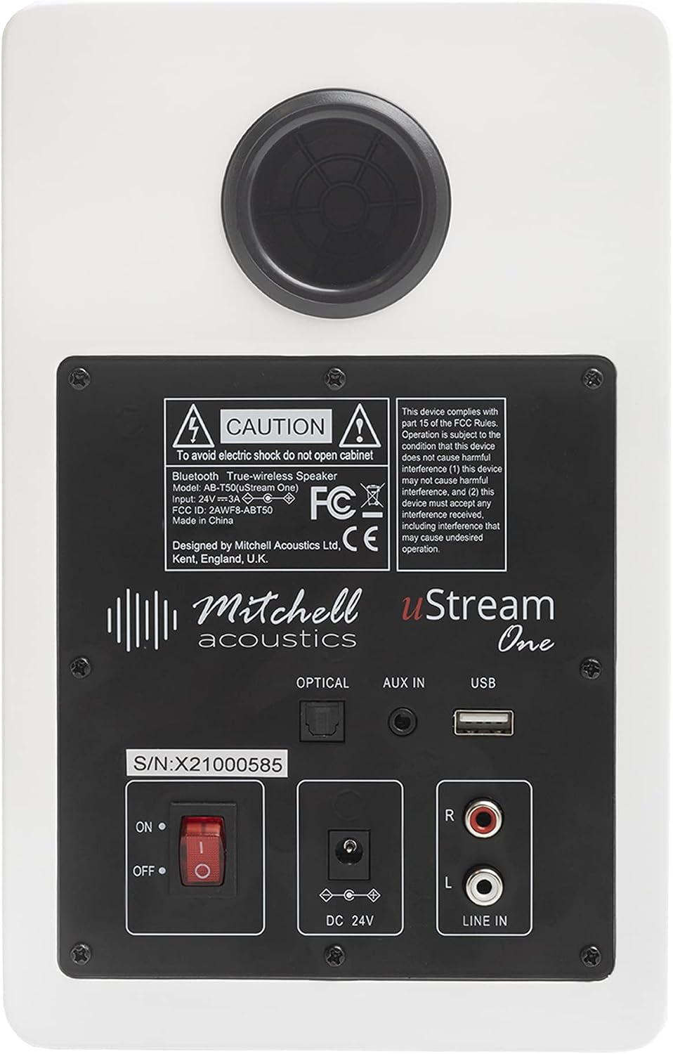 Mitchell Acoustics Acoustics USTREAM ONE - Weisser, kabelloser Hi-Fi-Lautsprecher True Wireless Blue